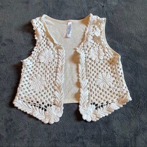 Girls Crochet Vest